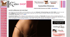 Desktop Screenshot of lola-shop.de